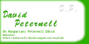 david peternell business card