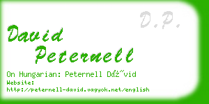 david peternell business card